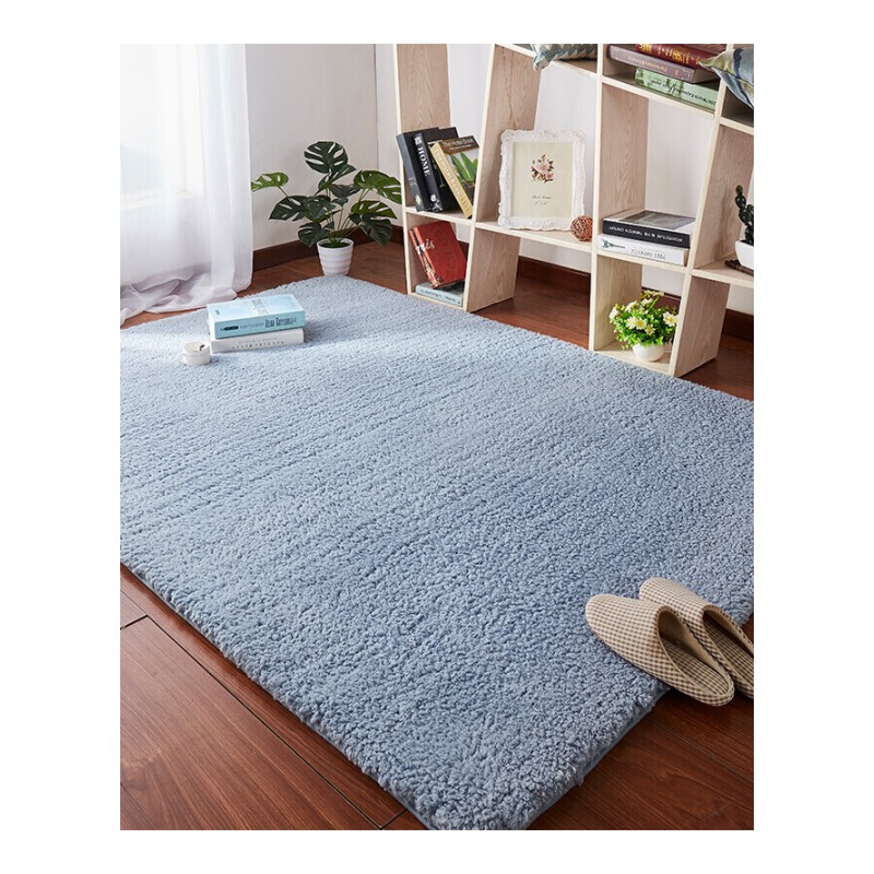 北欧加厚羊羔绒地毯客厅茶几卧室床边床前毛毯满铺长方形可爱定制