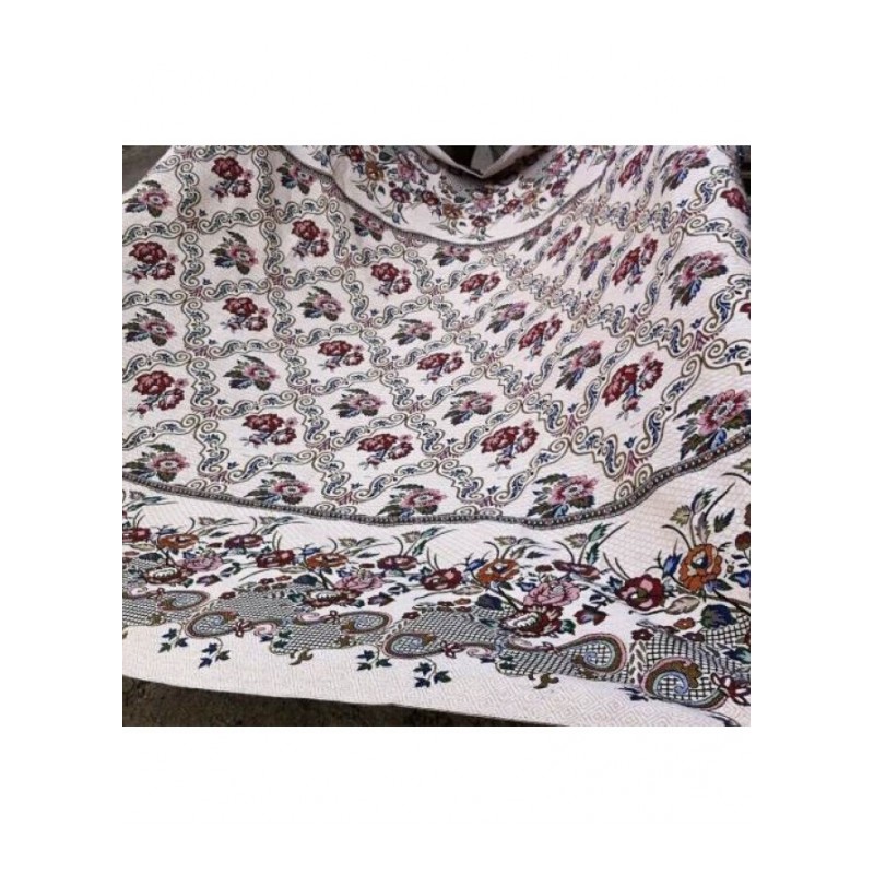 老式线毯子纯棉线织防滑复古粗布床单针织老粗布盖毯沙毯花色