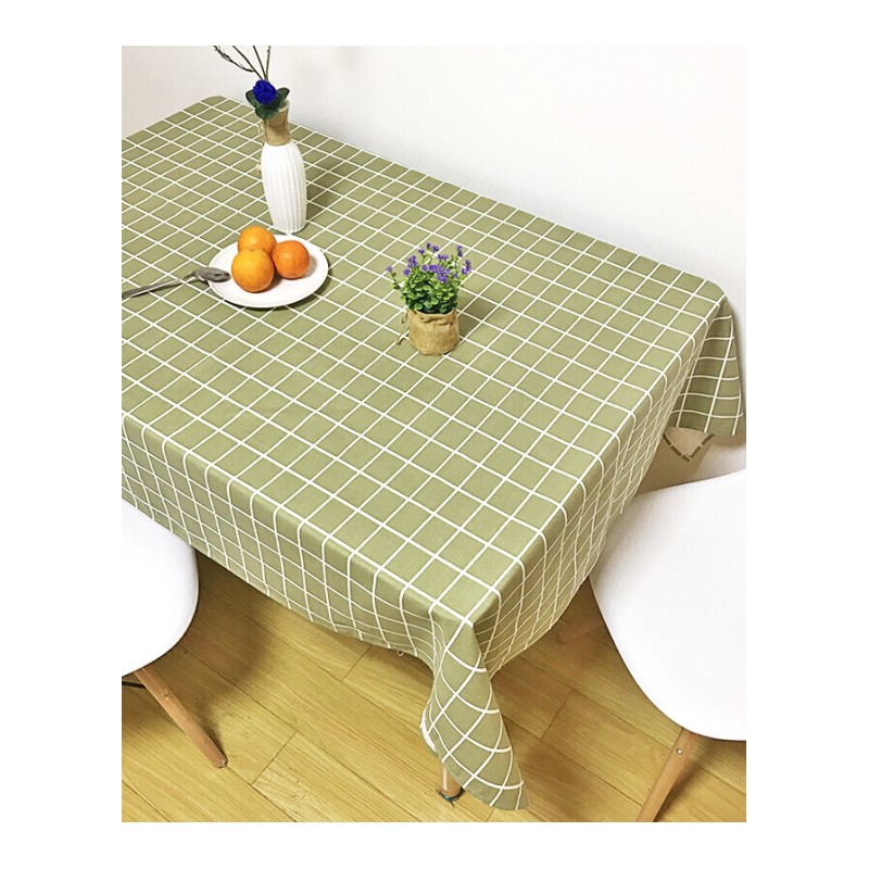 桌布家用餐桌布欧式田园长方形布艺棉麻小清新茶几布台布桌垫