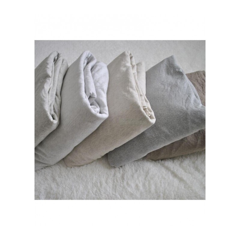 日单纯棉针织床笠式床单纯色单件天竺1.8床垫保护套子