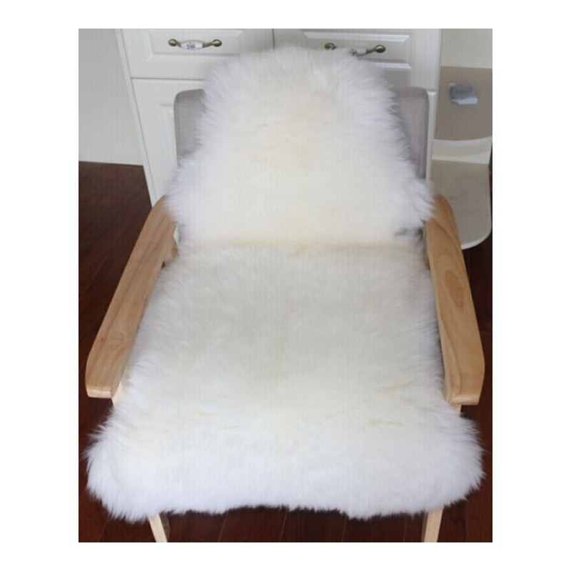 冬季羊毛地毯羊毛沙垫整张羊皮皮毛一体卧室床边毯白色毛毛垫