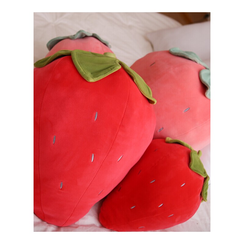 羽绒棉莓抱枕可爱毛绒ins少女心大号水果抱枕仿真莓毛绒玩具