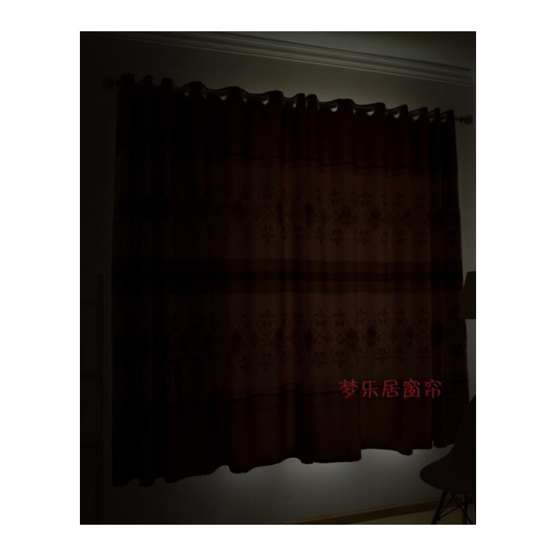 卧室客厅飘窗遮光隔热半帘田园窗帘成品遮光短帘2米窗帘定制