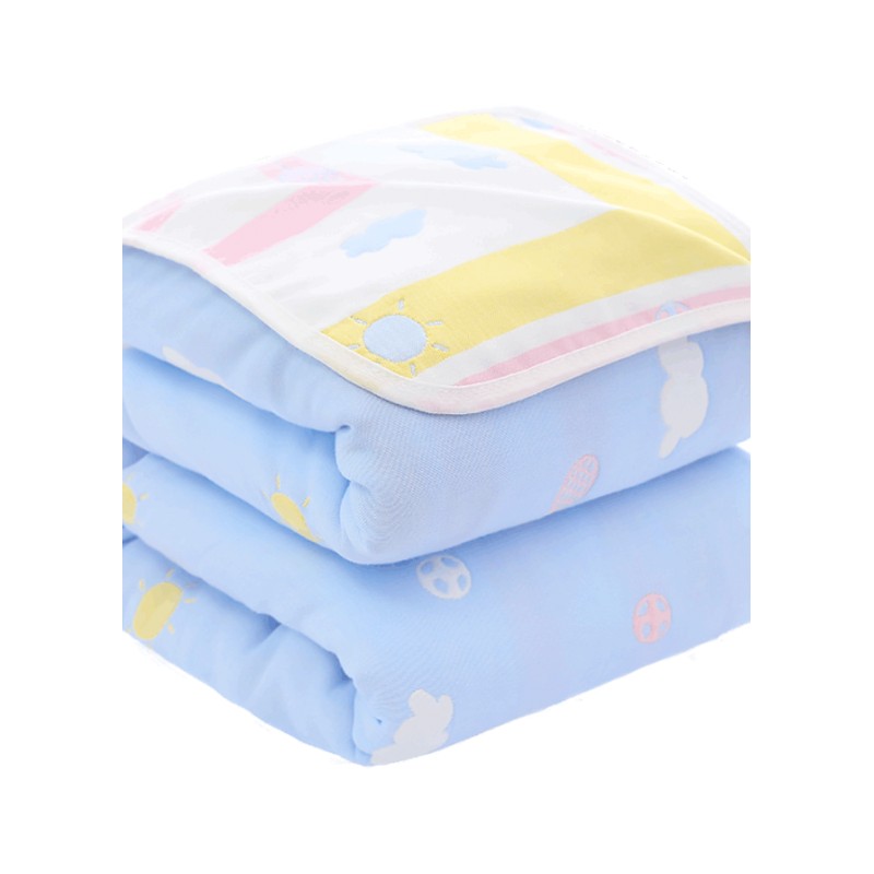 宝宝婴儿浴巾棉纱布6层儿童儿盖毯毛巾被加厚超柔春夏秋季