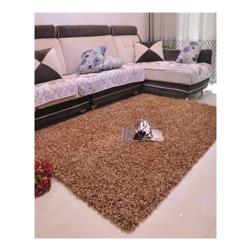 小旗纱亮丝地毯加密客厅茶几卧室床边地毯地垫