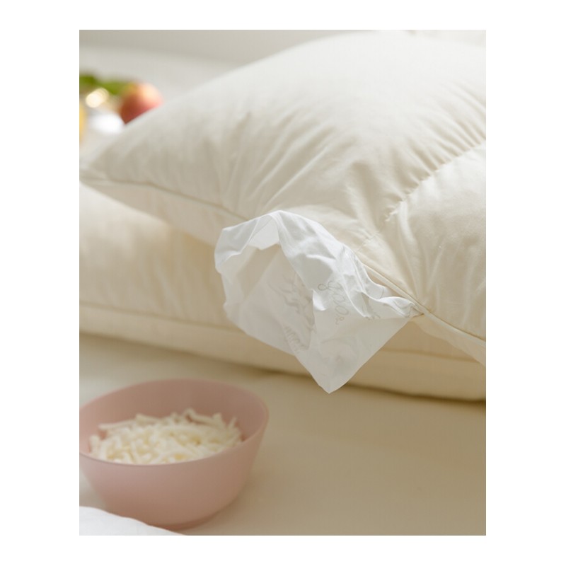 出口纯棉乳胶颗粒枕芯枕头一对家用舒适全棉情侣护颈枕助睡眠