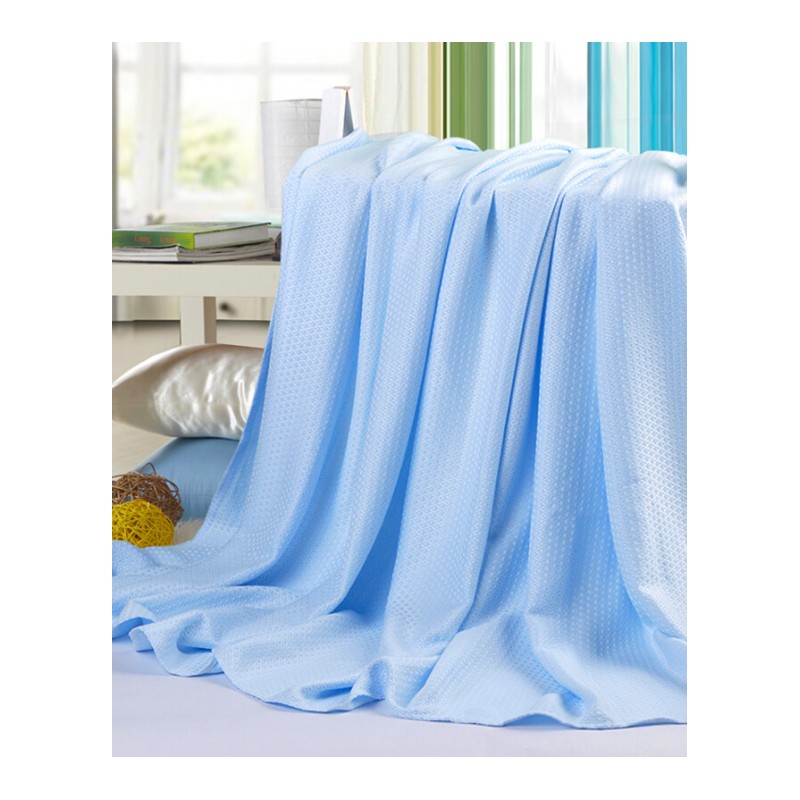 竹浆纤维毛巾被双空被儿童盖毯夏季毯子休闲毯夏凉被薄毯