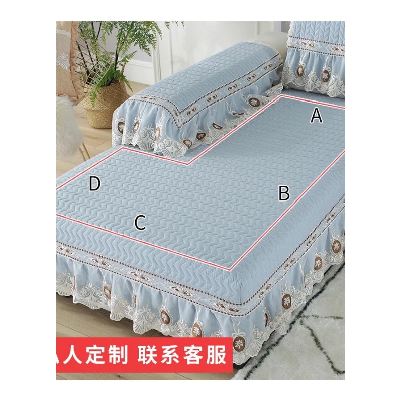 沙垫欧式四季通用型布艺夏季客厅防滑坐垫子全包沙套罩巾全盖