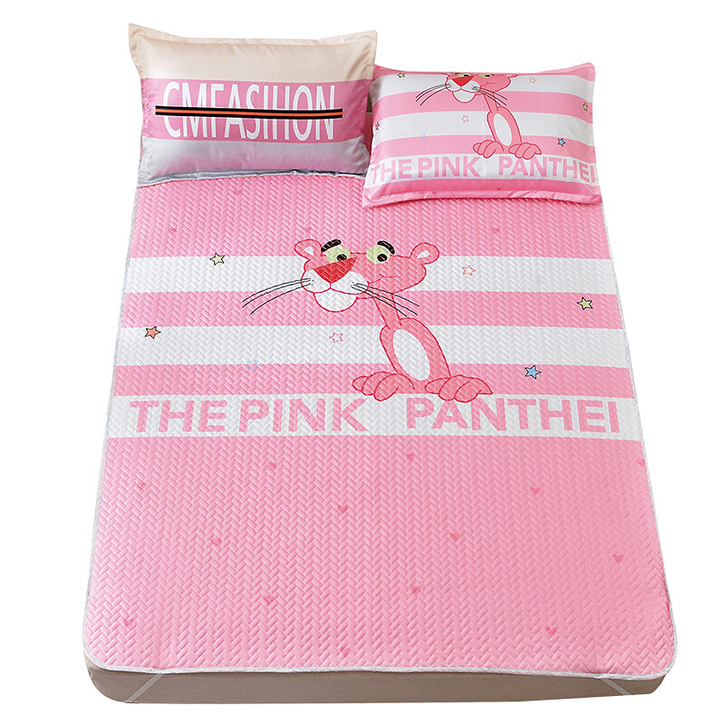 ins空软席1.8m床夏季凉席可水洗折叠冰丝席1.5米天丝席子三件套