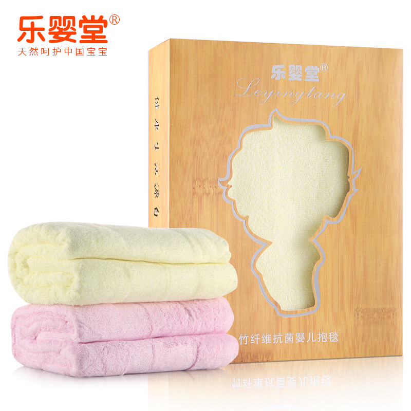 恩乐婴堂竹纤维正方形浴巾婴儿抱毯儿包巾抱被裹布空被包被