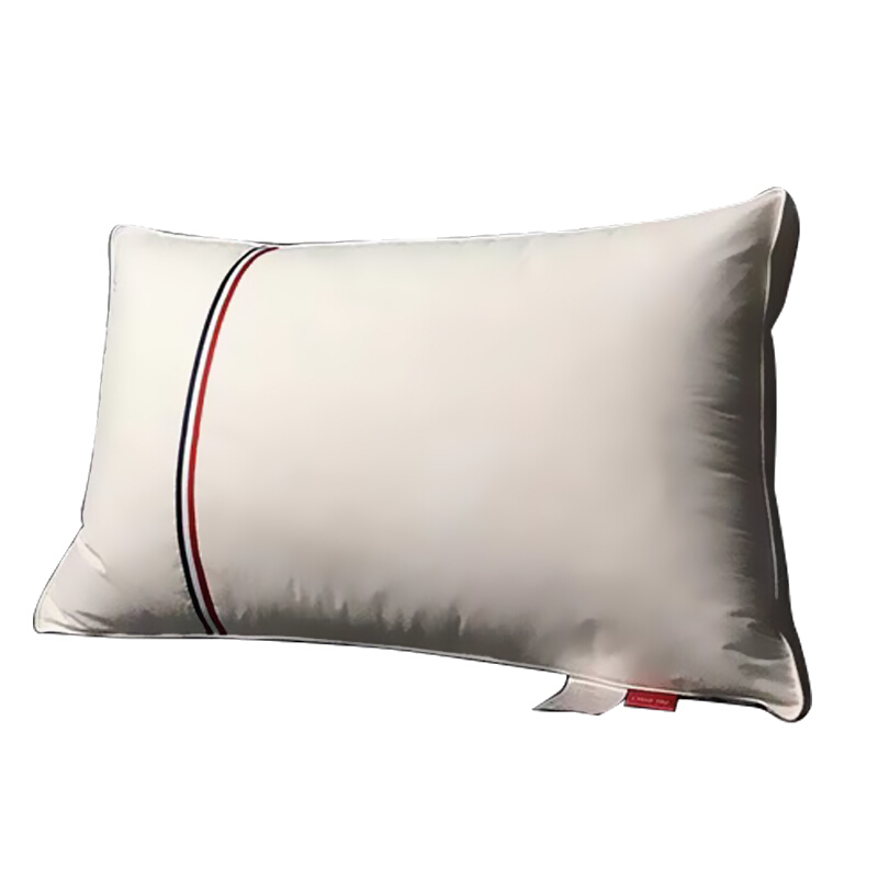 [夏木定制]舒服透气聚酯纤维羽丝棉纯色白色护颈枕枕头枕芯