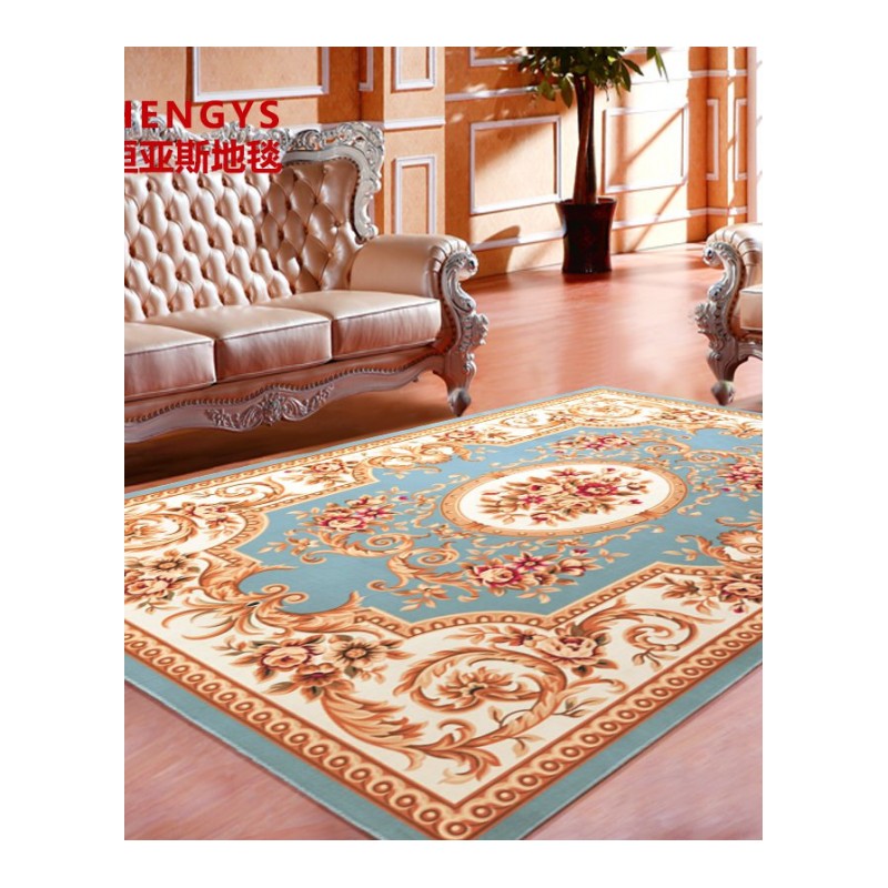 欧式地毯卧室客厅茶几床边地毯满铺北欧红地垫家用简约美式可定制