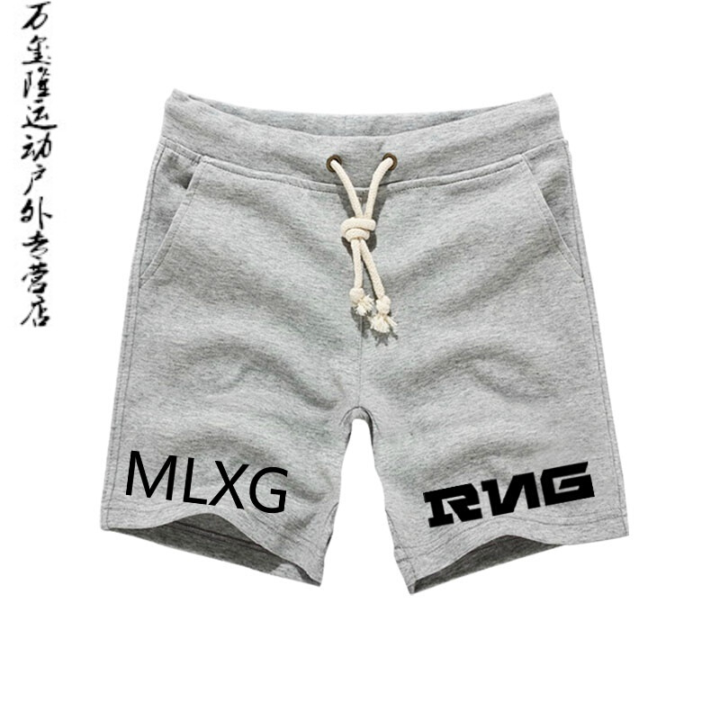 LOL周边衣服RNG战队短裤夏季五分裤男休闲潮