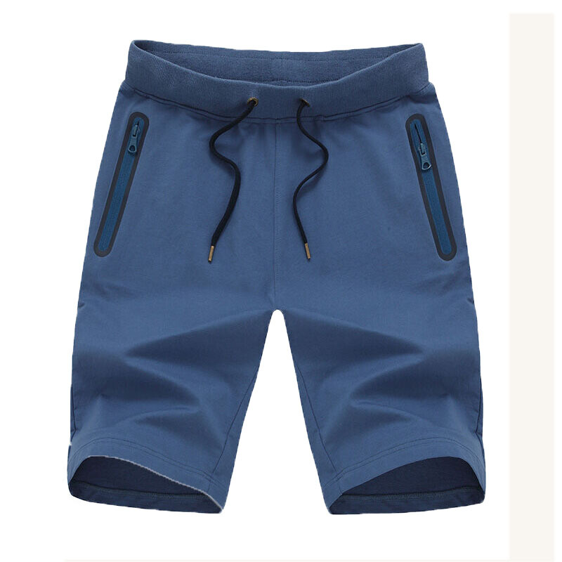 夏季男士运动短裤休闲薄款五分裤子篮球跑步中裤拉链口袋