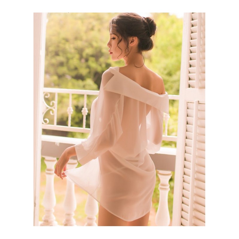 情趣内衣深V透视衬衫裙三点式制服诱惑激情套装骚小胸血滴子