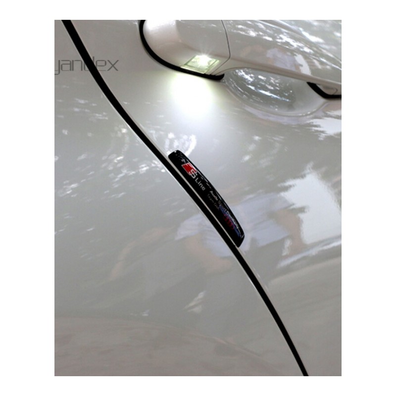 适用于专用于奥迪Sline后视镜防撞条A4LA6LQ3Q5A3车身防擦贴