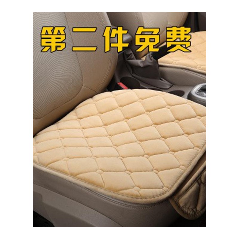 适用于单片汽车坐垫四季通用亚麻车载坐垫无靠背坐垫荞麦壳单个座垫