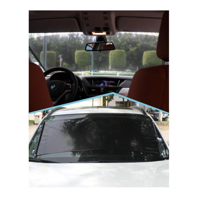 适用于汽车遮阳挡自动伸缩遮阳帘前挡风玻璃防晒隔热车用窗帘