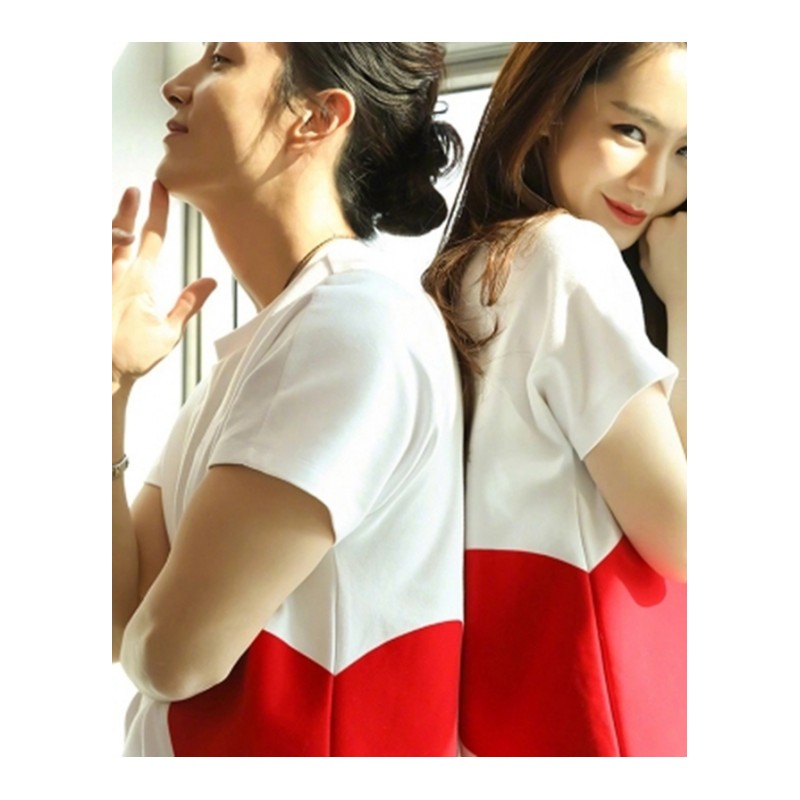 情侣装夏季纯棉白色短袖女T恤百搭宽松2018新款韩版半袖上衣