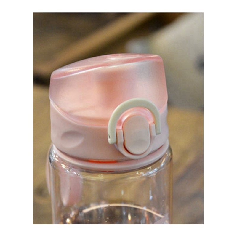 创意便携杯子 跳盖大容量塑料旅行水壶男女士透明水杯子