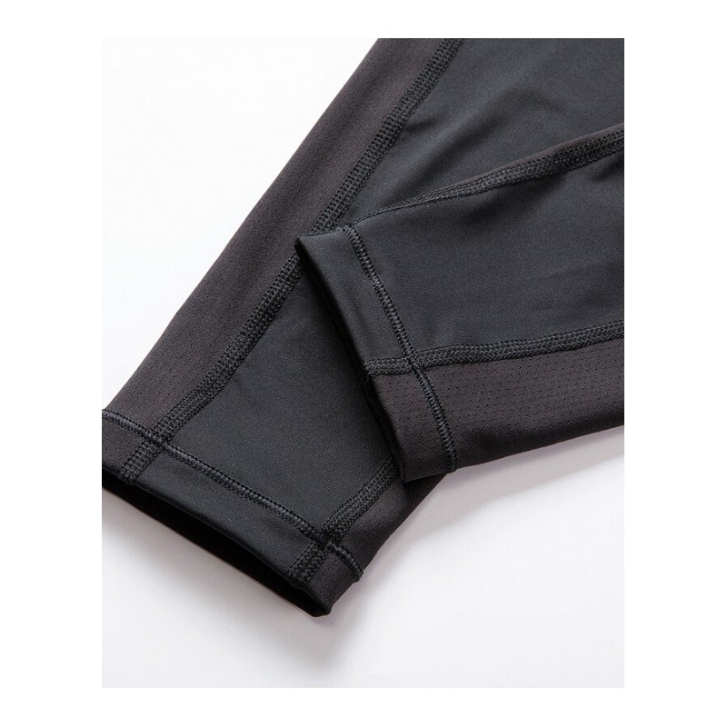 长款休闲裤中腰修身显瘦弹力透气排汗跑步健身瑜伽裤紧身运动裤薄 黑色