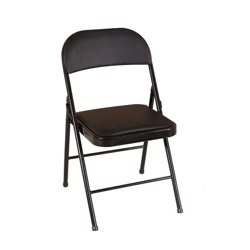 折叠椅子可折叠座椅会议靠背椅椅子简易电脑培训凳子家用办公椅简约黑色加厚板凳便携式