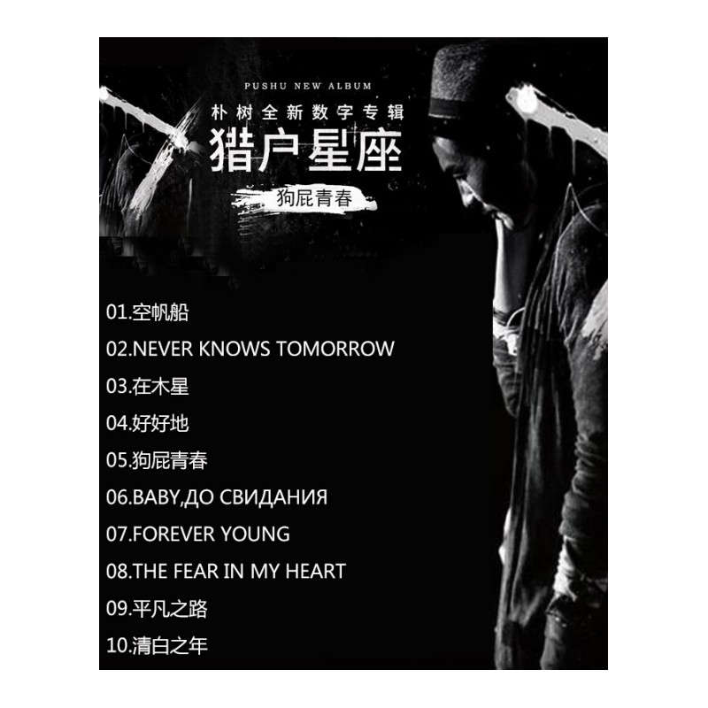 正版2017朴树cd新专辑 猎户星座 Forever Young 空帆船 cd+歌词本