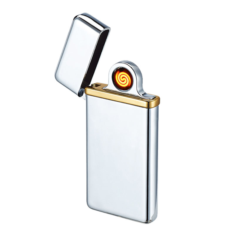 USB打火机充电创意定制刻字金属防风男士电子点烟器刻照片礼品DIY