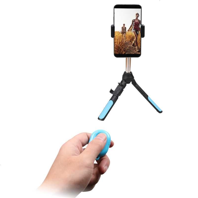 适用 约家用相机手机自拍配件小蚁遥控器带三脚架自拍杆
