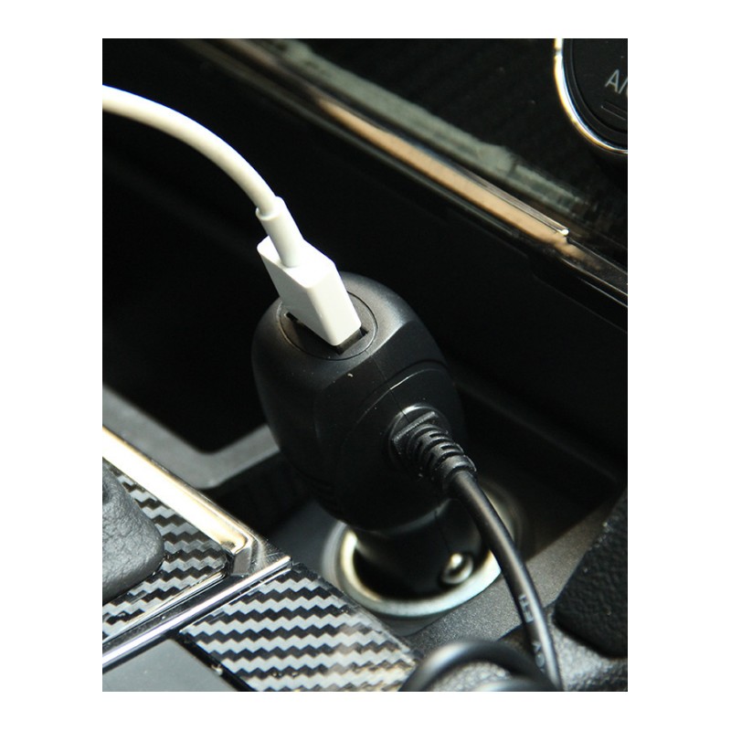 适用通用行车记录仪电源线 GPS导航12V24v转5V点烟器插头带USB充电