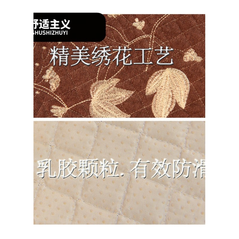 灯芯绒汽车坐垫单片无靠背三件套通用防滑免捆绑绣花布艺新款座垫