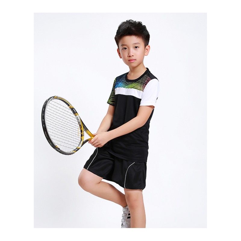 2018新款羽毛球服套装短袖短裤运动套装 吸汗速干网球服装队服