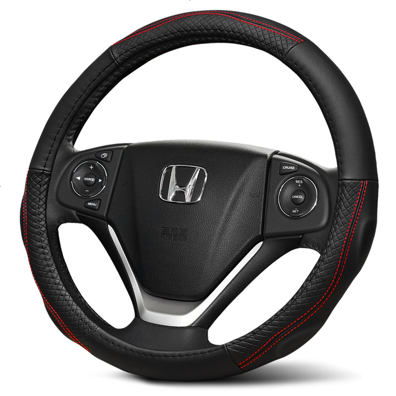 东风本田十代思域九代雅阁9.5代八代17XRV2017款CRV真皮方向盘套
