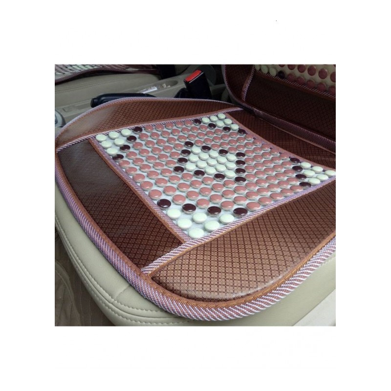 夏天汽车标准通用单套座垫 陶瓷坐垫 按摩凉垫 带靠背 透气舒适