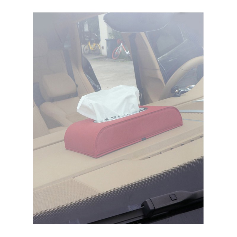 专用于保时捷Macan卡宴panamera718boxster911汽车改装车载纸巾盒