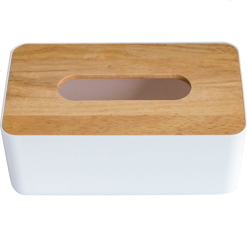 日式纸巾盒实木盖子创意餐巾纸盒抽纸盒家用车用简约纸盒