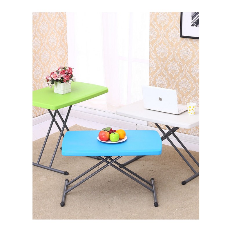 折叠桌家用简易塑料餐桌户外便携式小书桌吃饭桌长方形升降桌摆摊