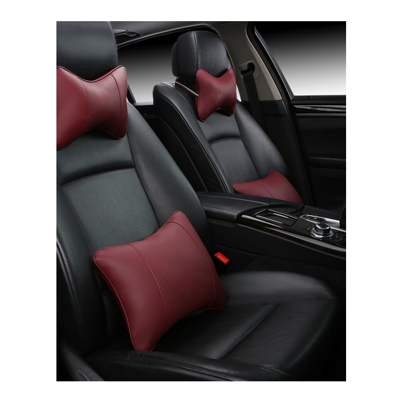 汽车腰靠垫宝马1系320li525li740lix1x3x4x5x6护颈头枕车用四件装