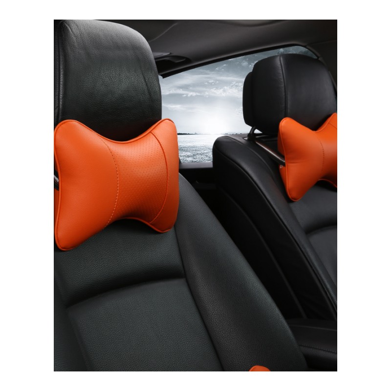 汽车头枕一对装内饰护颈枕颈椎枕头靠枕车载座椅车内用品四季车用