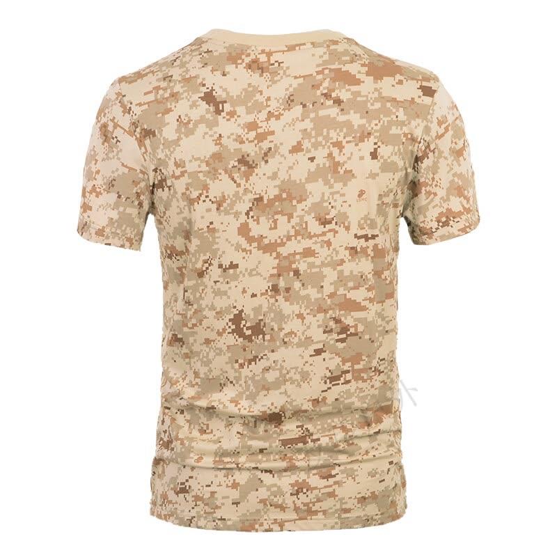 夏季迷彩纯棉短袖T恤男户外休闲运动T恤部队特种兵迷彩