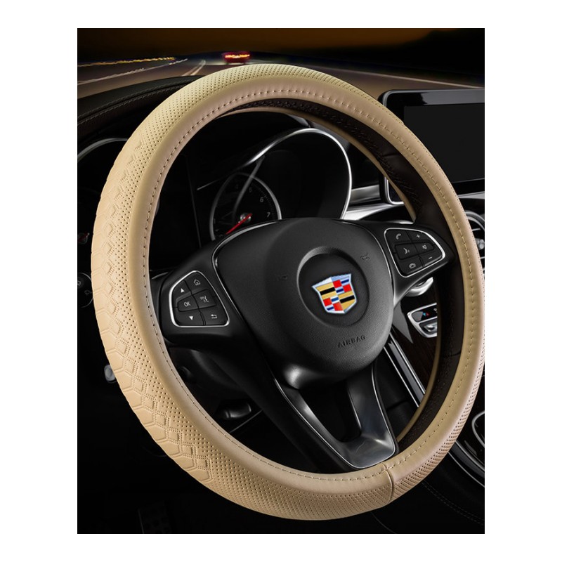 凯迪拉克方向盘套ATSL XT5 CT6 CTS SLS SRX XTS赛威汽车真皮把套