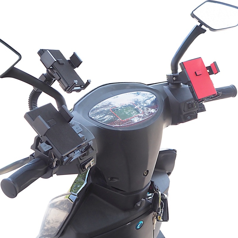 电动摩托车用手机架电瓶车支架导航自行车外卖车载夹专用踏板电摩
