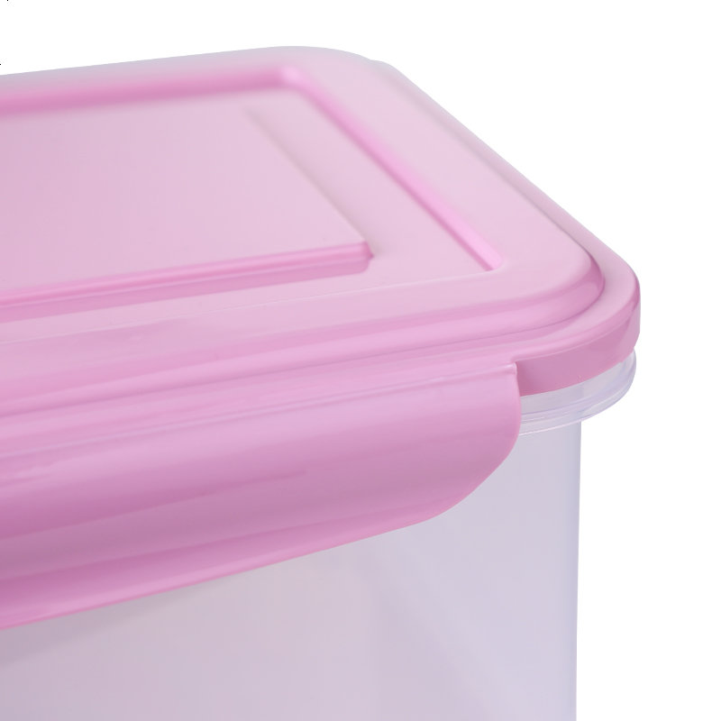 保鲜盒带手柄冰箱收纳盒长方形带盖透明塑料抽屉式厨房整理箱大号优质PP