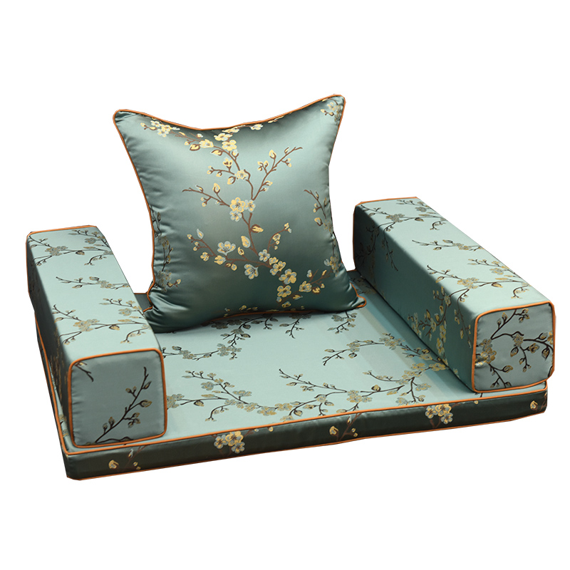 中式坐垫 红木沙垫 圈椅垫罗床垫子海绵垫加厚座垫实木椅子垫