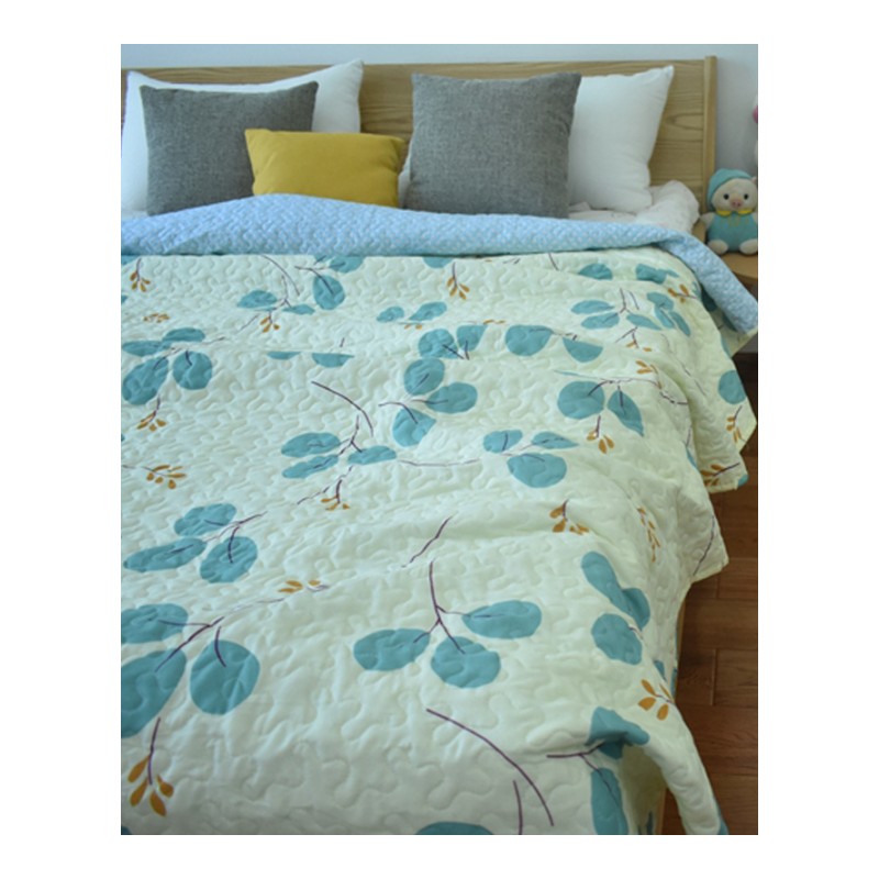 n小清新绗缝被床盖空盖毯1.5米/1.8米夹棉床单单件沙垫爬垫