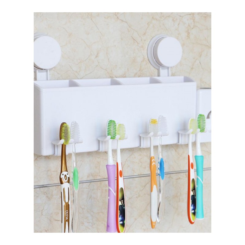 牙刷架套装挂架壁挂吸盘洗漱漱口杯吸壁式全自动挤牙膏器带杯
