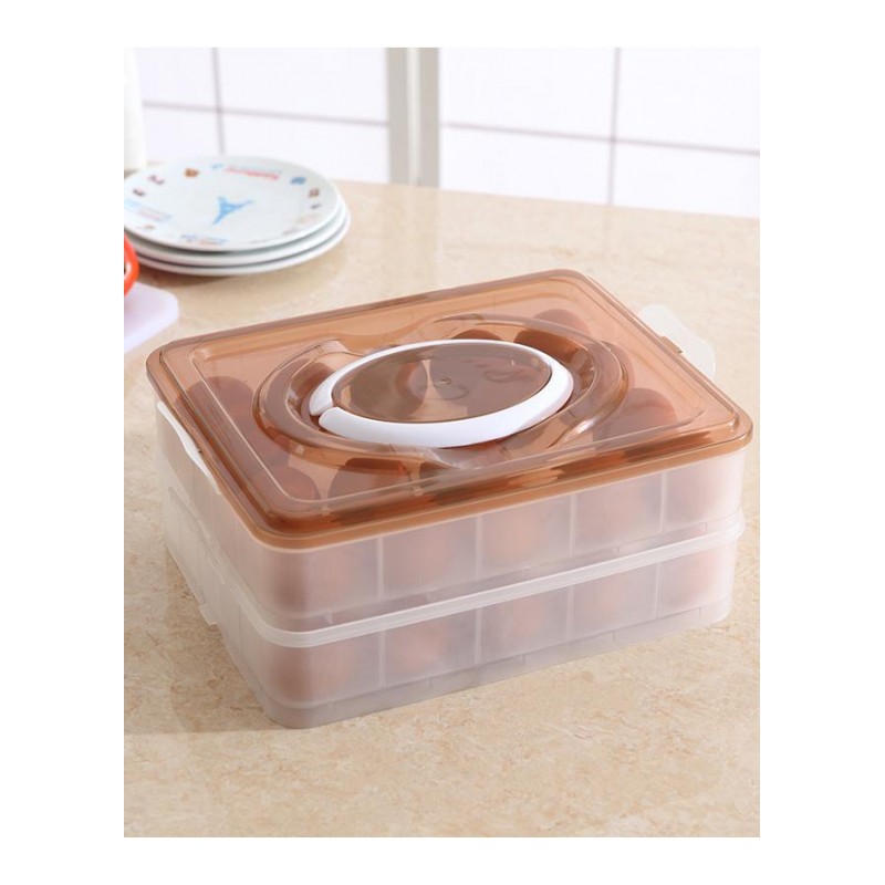 鸡蛋盒子冰箱冷藏保鲜收纳盒塑料整理收纳饺子盒鸡蛋托