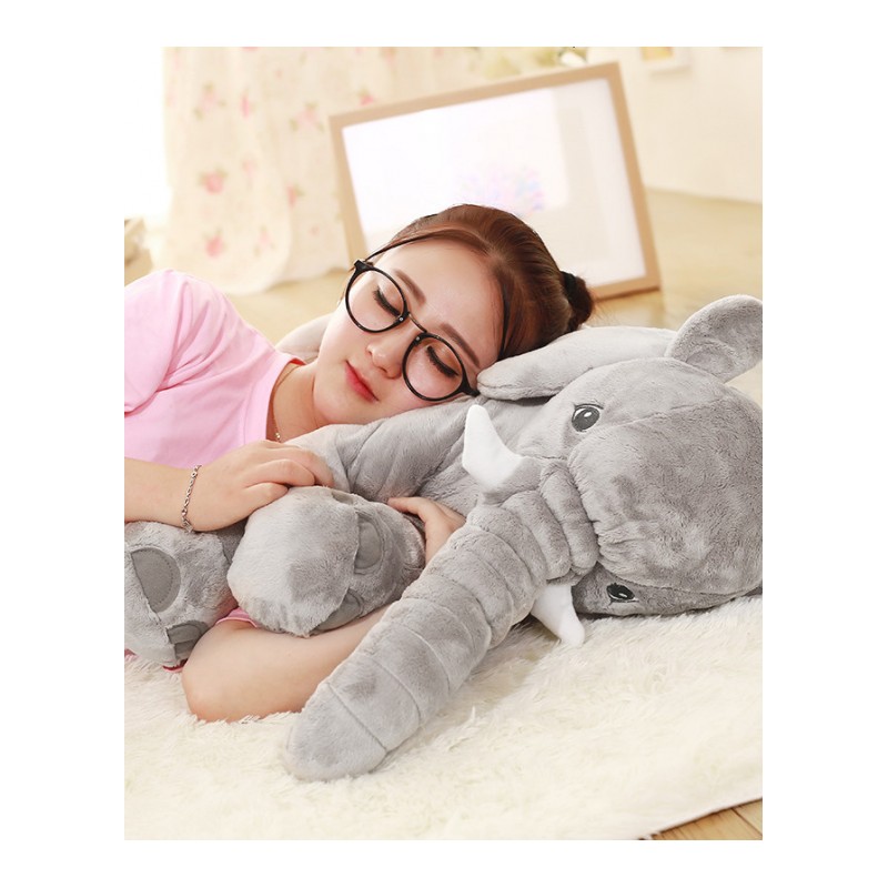 ins可爱大象抱枕被子两用多功能沙枕头靠垫靠枕午睡枕空毯子