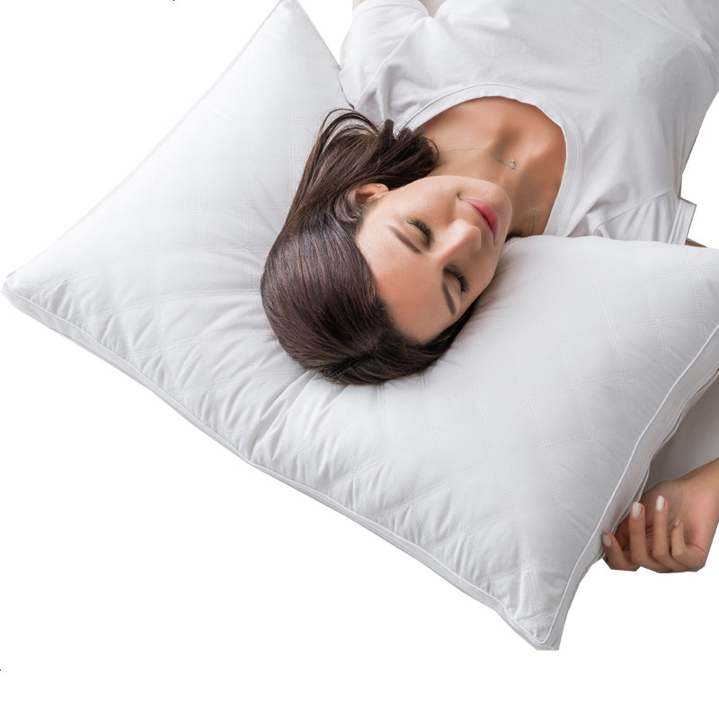 一对装]枕头枕芯成人酒店羽丝绒护颈椎枕学生枕头