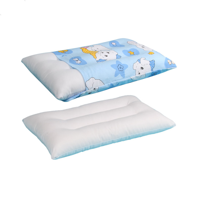 儿童小学生枕头6-8-9-12岁定型护颈枕加长单人颈椎枕芯棉卡通套